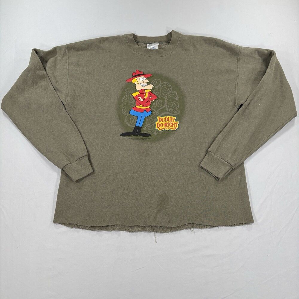 Vintage Dudley Do-Right Sweatshirt XL Boxy Cartoon Graphic